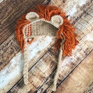 Crochet Newborn Lion Hat